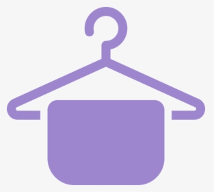 Purple,symbol,brand - Hanger With Cloth Clipart, HD Png Download, Free Download