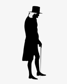 Silhouette Man Old - Silhouette Old Man Png, Transparent Png, Free Download