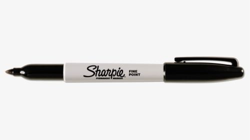 Marker-pen - Sharpie Black Permanent Marker Fine Tip, HD Png Download, Free Download