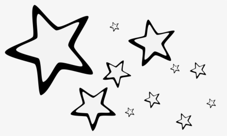 Star Blue Desktop Wallpaper Drawing White - Stars Drawing, HD Png Download, Free Download