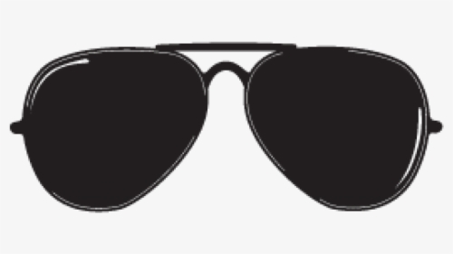 Aviator Sunglasses Transparent Background - Black Aviator Sunglasses Transparent, HD Png Download, Free Download
