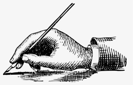 How To Hold A Pen Clip Arts - Writing Art, HD Png Download, Free Download