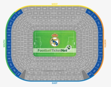 Transparent Soccer Stadium Clipart - Real Madrid Stadium Seat Plan, HD Png Download, Free Download
