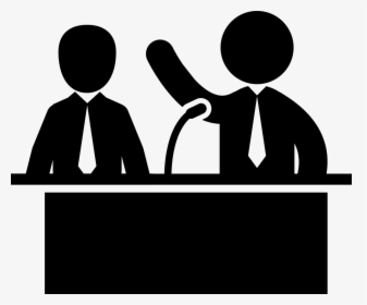 Man Presenting A Partner In Business Presentation - Public Speaking Clip Art, HD Png Download, Free Download