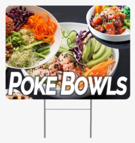 Poke Bowl Inch Sign With Display Options - Side Dish, HD Png Download, Free Download