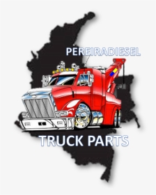 Diesel Truck Parts Chicago , Png Download - Colombia Map In Red, Transparent Png, Free Download