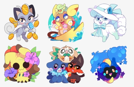 Summer Alola Stickers - Summer Pokemon, HD Png Download, Free Download