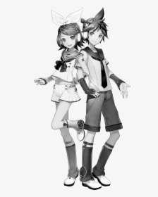 Dark Rin And Len - Rin And Len Kagamine, HD Png Download, Free Download