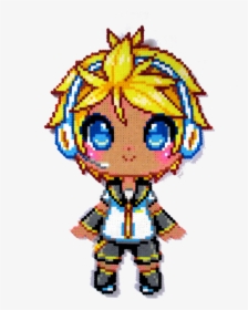 Thought I Would Also Upload A Clean Version Of The - Rin Kagamine Pixel Art, HD Png Download, Free Download