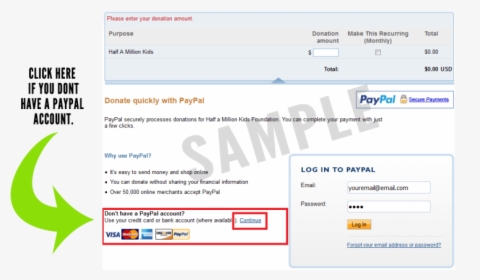 How To Donate To Half A Million Kids Via Paypal Or - Paypal, HD Png Download, Free Download