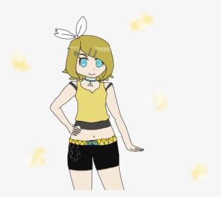 Rin Kagamine Punk - Cartoon, HD Png Download, Free Download