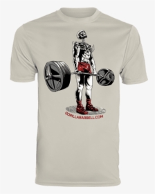 T-shirts Silver Grey / S Dead Man"s Lift Performance - Captain America, HD Png Download, Free Download