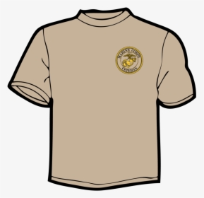 Usmc Veteran - Line Drawing Of T Shirt, HD Png Download, Free Download