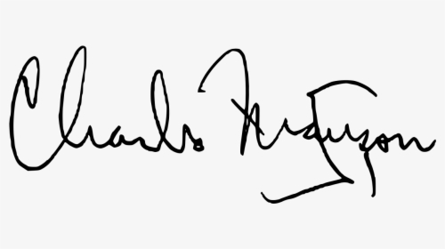 Charles Manson Signature, HD Png Download, Free Download