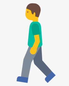 File - Emoji U1f6b6 - Svg - Imagenes De Una Persona - Cartoon Human Walking Icon, HD Png Download, Free Download