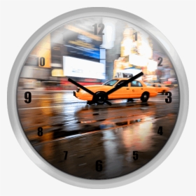 Yellow Cab And Reflections Times Square New York - Ford Mustang Mach 1, HD Png Download, Free Download