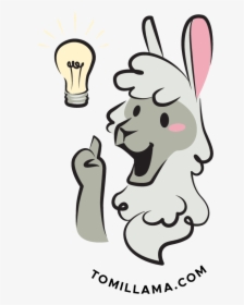 Idea Llama - Cartoon, HD Png Download, Free Download