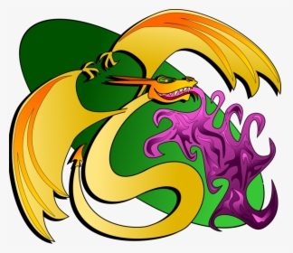 Art,serpent,artwork - Fantasy Creatures With Clock Clipart, HD Png Download, Free Download