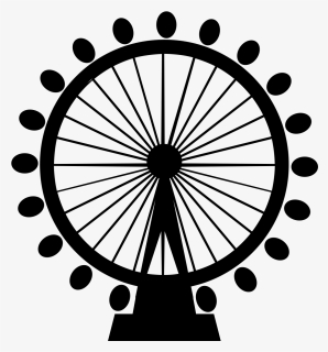 Transparent Ferris Wheel Clipart - Transparent Ferris Wheel Silhouette, HD Png Download, Free Download