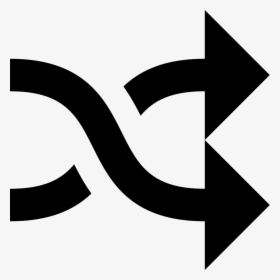 Shuffle - Crossing Arrows Icon Png, Transparent Png, Free Download