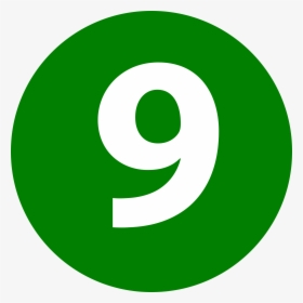 Number 9 Png - Number 9 Is Green, Transparent Png, Free Download