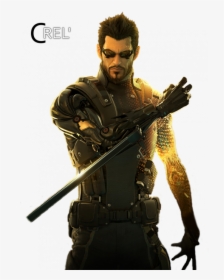 Deus Ex Free Download Png - Adam Jensen Full Body, Transparent Png, Free Download