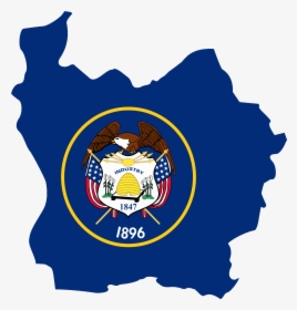 Flag Map Of The Proposed State Of Deseret - Utah Flag State Png, Transparent Png, Free Download