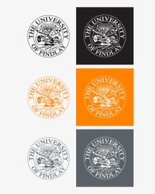 Seal Color Variations - University Of Findlay Seal, HD Png Download, Free Download