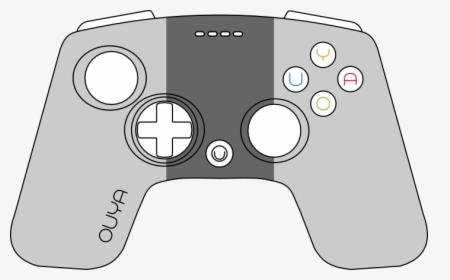 Ouya-controller - Input Device Labelled Diagram, HD Png Download, Free Download
