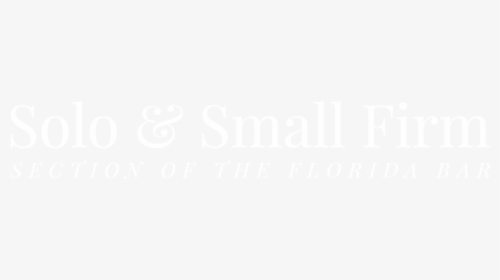 Solo & Small Firm Section Of The Florida Bar - Calligraphy, HD Png Download, Free Download