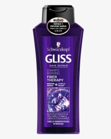 Fiber Therapy Champu - Gliss Shampoo Fiber Therapy, HD Png Download, Free Download