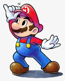 Transparent Mario And Luigi Png - Mario And Luigi Paper Jam Mario, Png Download, Free Download