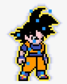 Pixel Art 8 Bit Goku, HD Png Download - kindpng