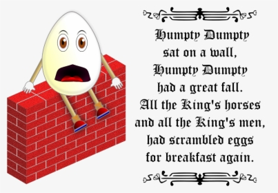 Humpty Dumpty Parody - Humpty Dumpty Nursery Rhymes Parody, HD Png Download, Free Download