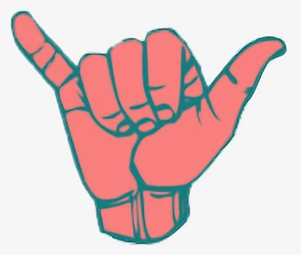 #pastel #pink #blue #surfing #surf #surfer #surfsup - Sign Language, HD Png Download, Free Download