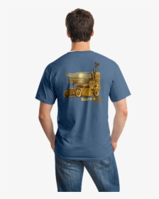 Surfs Up T-shirt - Gildan Navy T Shirts Back, HD Png Download, Free Download