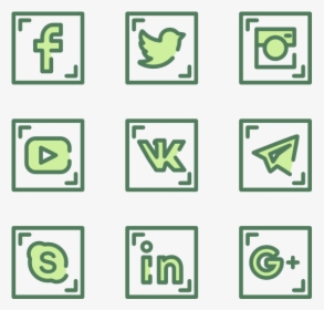 Logos Redes Sociales Verde, HD Png Download, Free Download