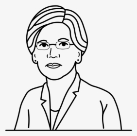 "  Class="lazyload Lazyload Mirage Cloudzoom Featured - Elizabeth Warren Line Drawing, HD Png Download, Free Download