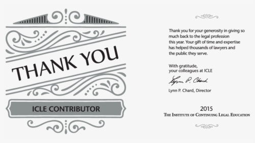 Thank You Icle Contributors - Transcan, HD Png Download, Free Download