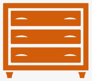 Drawer Chest Icon Orange , Png Download - Wood, Transparent Png, Free Download