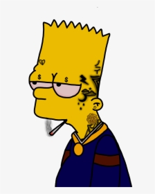 #simpson #simpsons #thesimpsons #bart #bartsimpson - Bart Simpson Tattoo High, HD Png Download, Free Download