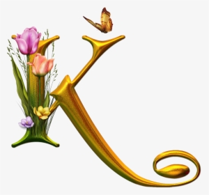 Flower Alphabet Butterfly, HD Png Download, Free Download