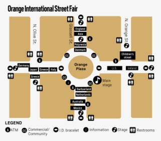 Ocr L Streetfair - Orange Circle Street Fair, HD Png Download, Free Download