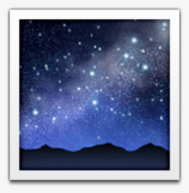 Night Sky Emoji Iphone, HD Png Download, Free Download