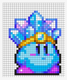 Transparent Emoji Fire Png - Ice Kirby Perler Bead Pattern, Png Download, Free Download