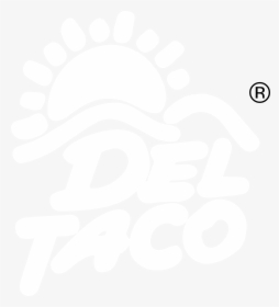 Del Taco 2 Logo Black And White - Circle, HD Png Download, Free Download