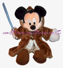 Disney Star Wars Jedi Mickey Mouse Plush © Dizdude - Teddy Bear, HD Png Download, Free Download