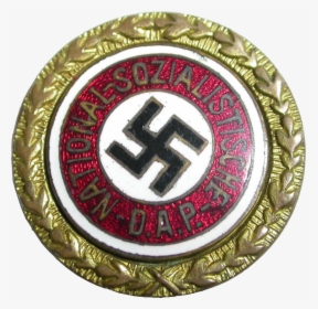 Golden Party Badge - Nazi Flag, HD Png Download, Free Download