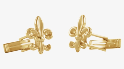 Fleur De Lis Cuff Links - Earrings, HD Png Download, Free Download