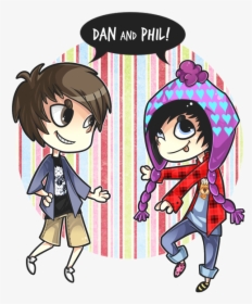 Dan Howell And Phil Lester Fan Art, HD Png Download, Free Download